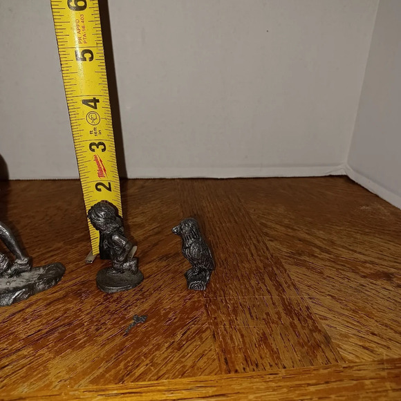 Lot Of 5 Vintage Pewter Figurines. In good condition see pictures for reference - Picture 8 of 9